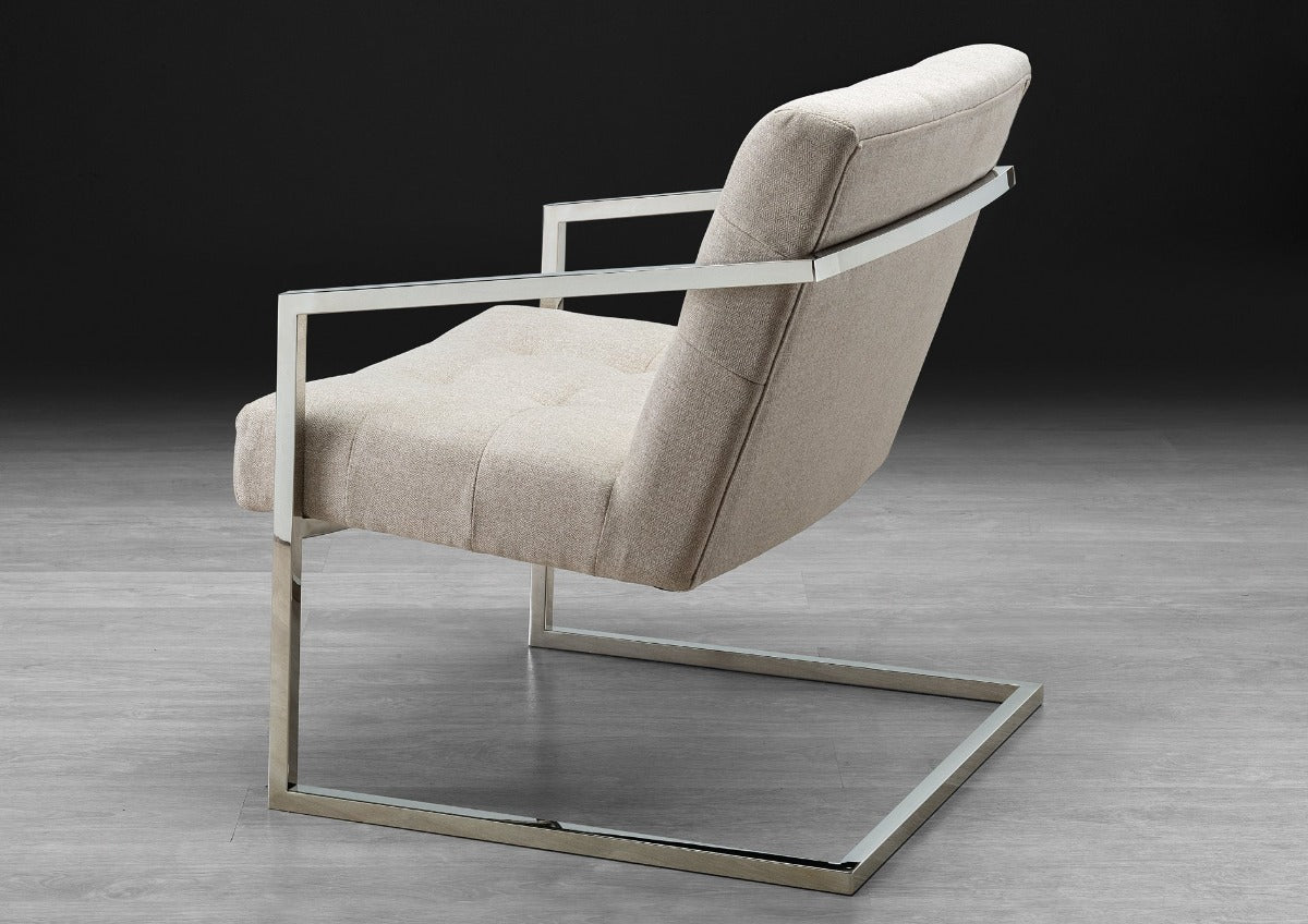 Stone International Dafne Modern Leather Accent Chair