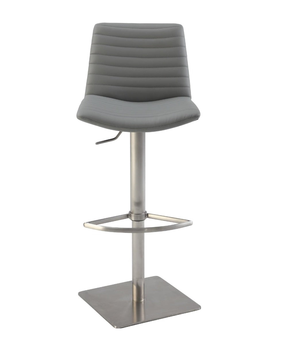 Chintaly 0572 Adjustable Bar Stool, Gray