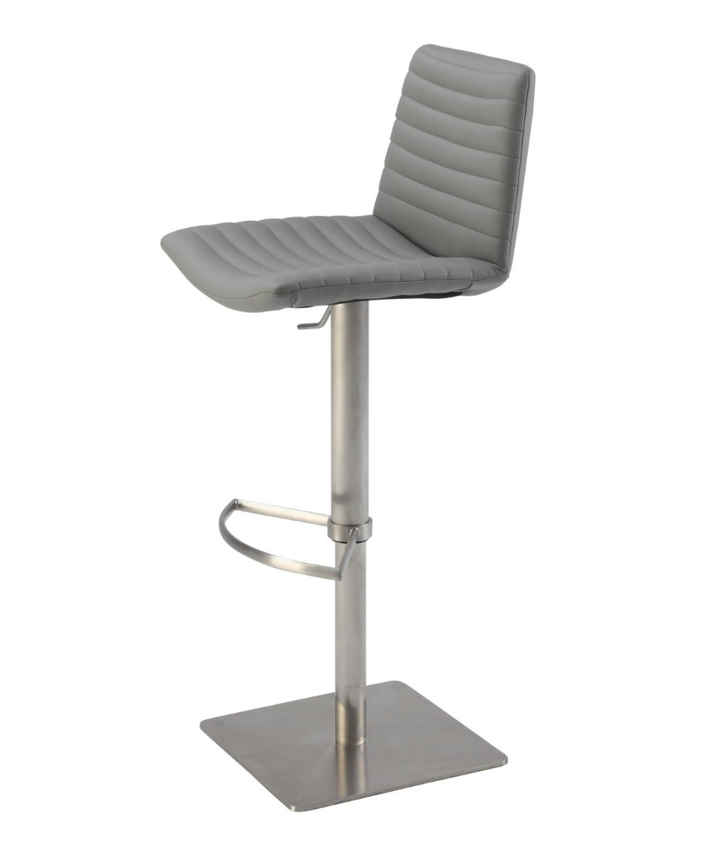 Chintaly 0572 Adjustable Bar Stool, Gray
