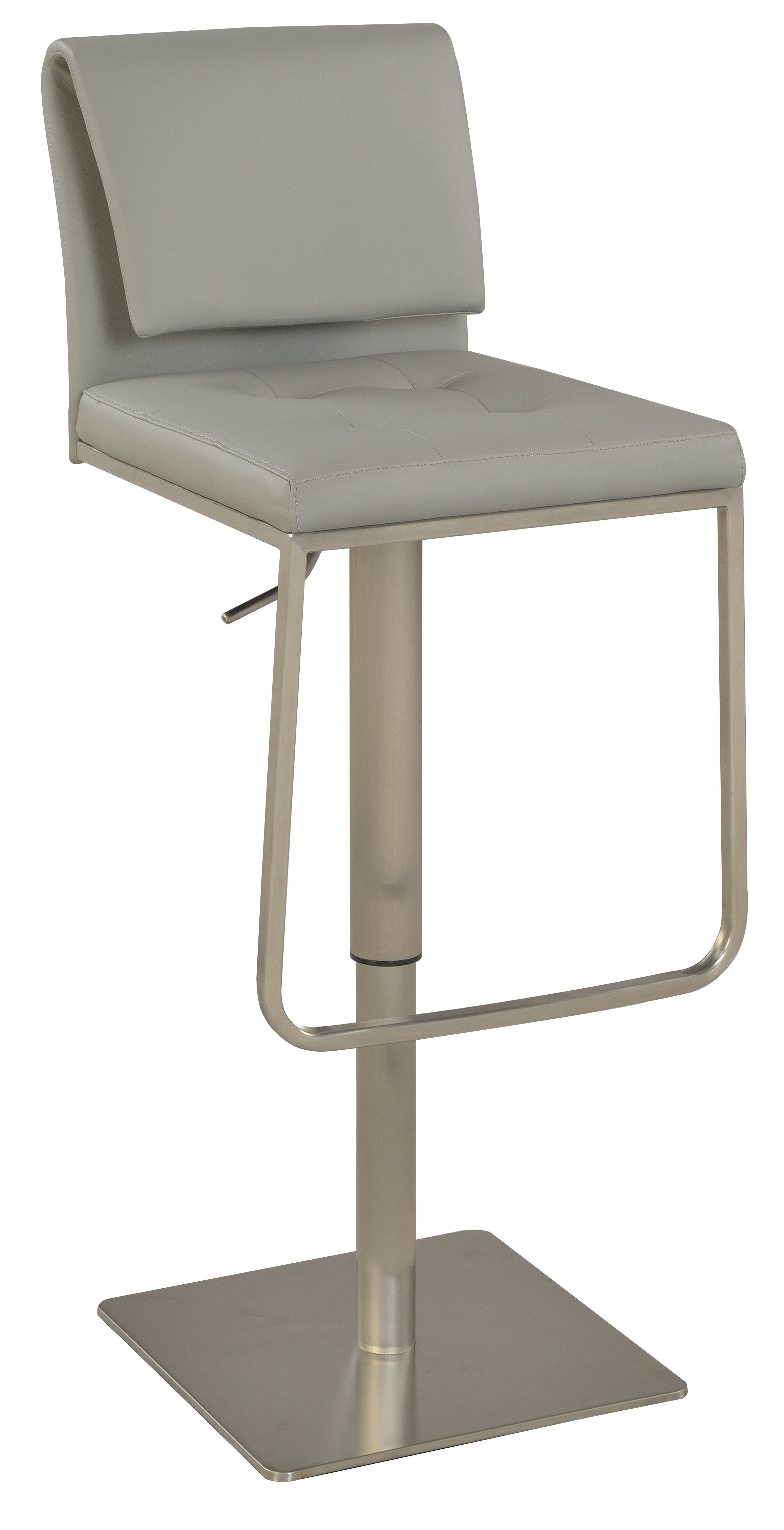 Chintaly 0893 Adjustable Swivel Bar Stool, Gray, $356.62, Chintaly, Gray