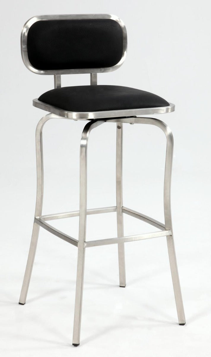 Chintaly 1192 Modern Bar Stool, Black