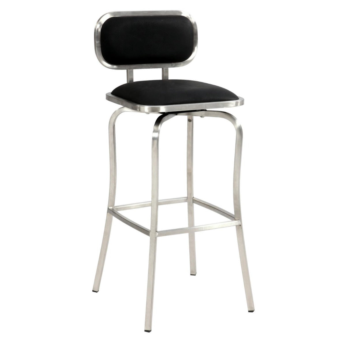 Chintaly 1192 Modern Bar Stool, Black