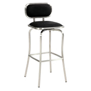 Chintaly 1192 Modern Bar Stool, Black