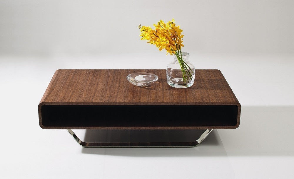 136A Modern Coffee Table, Walnut