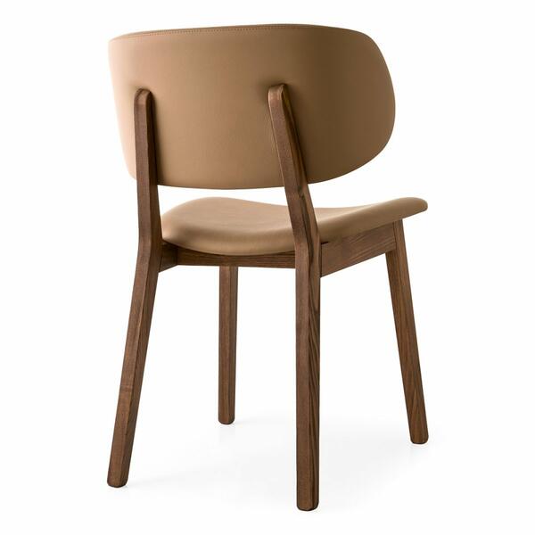 Calligaris CS1443 Claire Wooden Chair with Upholstered Seat and Back | Quick Ship