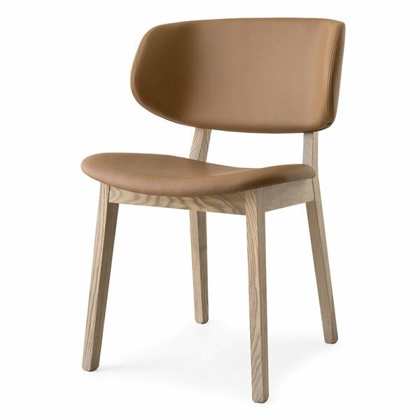 Calligaris CS1443 Claire Wooden Chair with Upholstered Seat and Back | Quick Ship