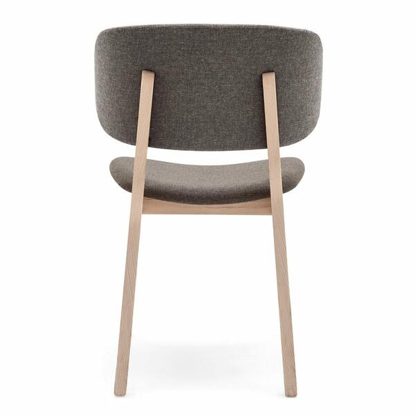 Calligaris CS1443 Claire Wooden Chair with Upholstered Seat and Back | Quick Ship