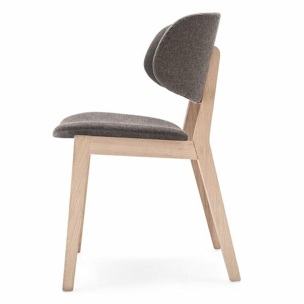 Calligaris CS1443 Claire Wooden Chair with Upholstered Seat and Back | Quick Ship