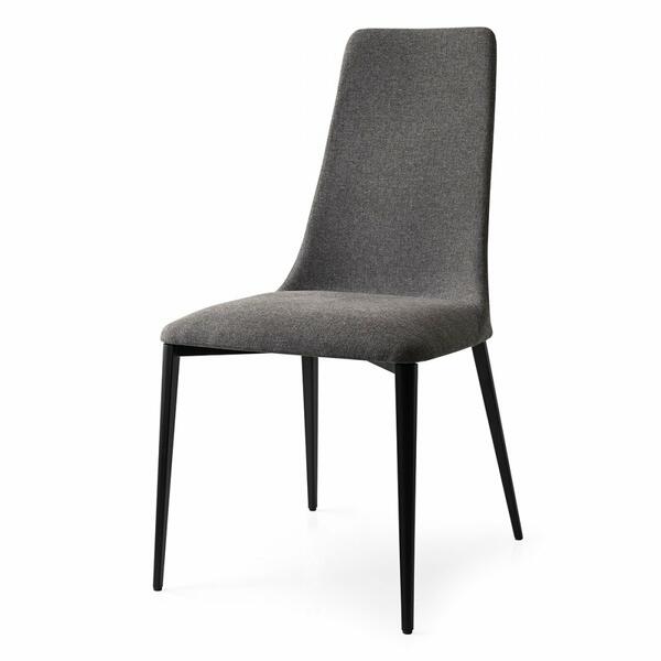 Calligaris Etoile CS1424 Upholstered Chair with High Back and Metal Legs | Quick Ship