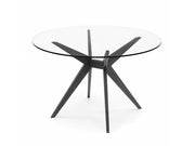 Calligaris Kent 4105-FD120 modern table with round top and wooden base