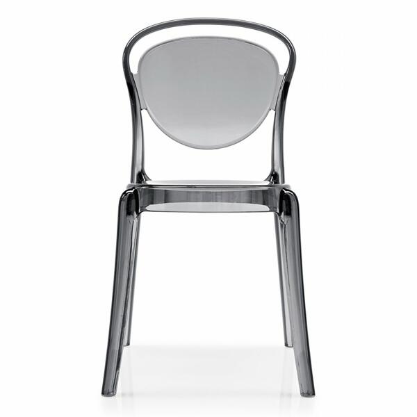Calligaris Parisienne Polycarbonate Stackable Chair Suitable For Outdoor Use | Quick Ship