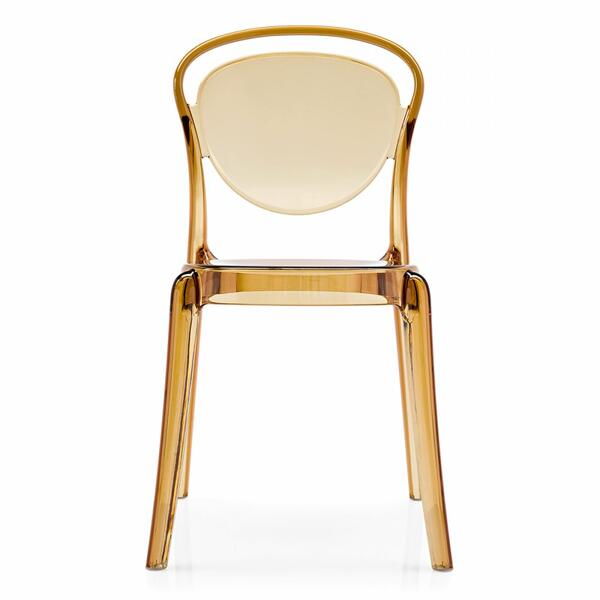 Calligaris Parisienne Polycarbonate Stackable Chair Suitable For Outdoor Use | Quick Ship