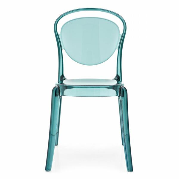 Calligaris Parisienne Polycarbonate Stackable Chair Suitable For Outdoor Use | Quick Ship