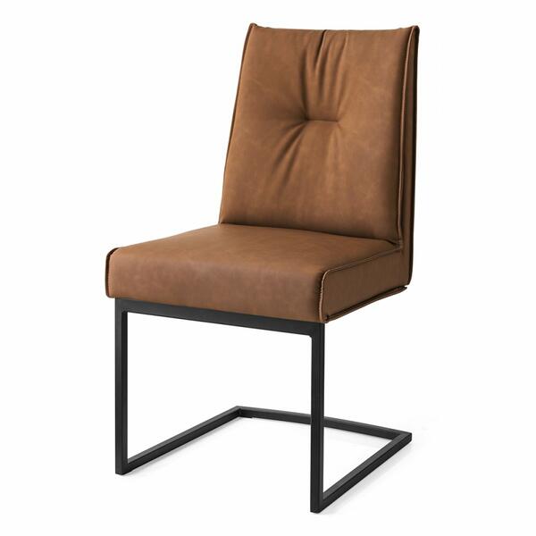 Calligaris Romy Upholstered Chair with Plush Seat and Cantilever Base | Quick Ship