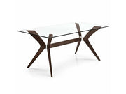 Calligaris Tokyo CS18-FR160 modern table with rectangular top and wooden legs | Made to Order