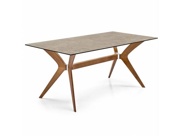 Calligaris Tokyo CS18-FR160 modern table with rectangular top and wooden legs | Made to Order