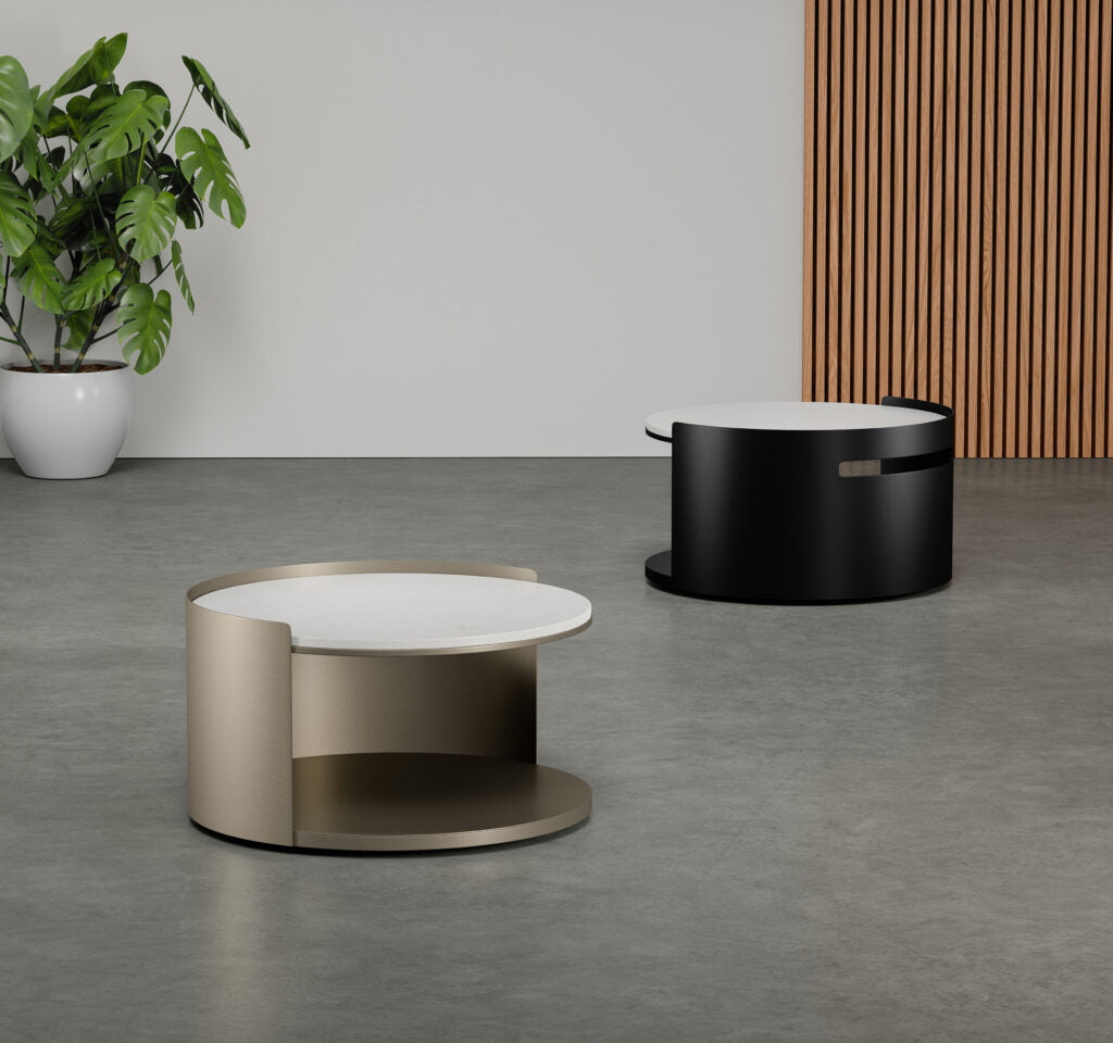 Elite Modern Crescent Coffee Table