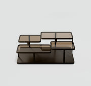 Elite Modern Quatro Coffee Table, All Glass