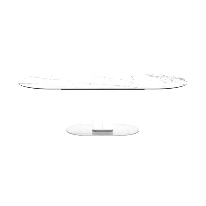Calligaris Cameo 4124-FE250 modern table with a non-extending elliptical top | Made to Order