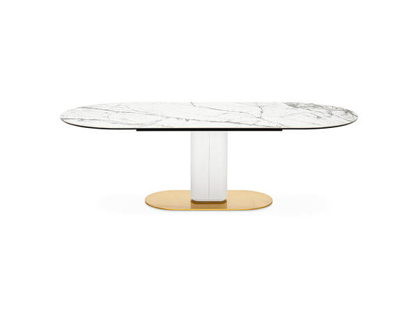 Calligaris Cameo 4124-FE250 modern table with a non-extending elliptical top | Made to Order