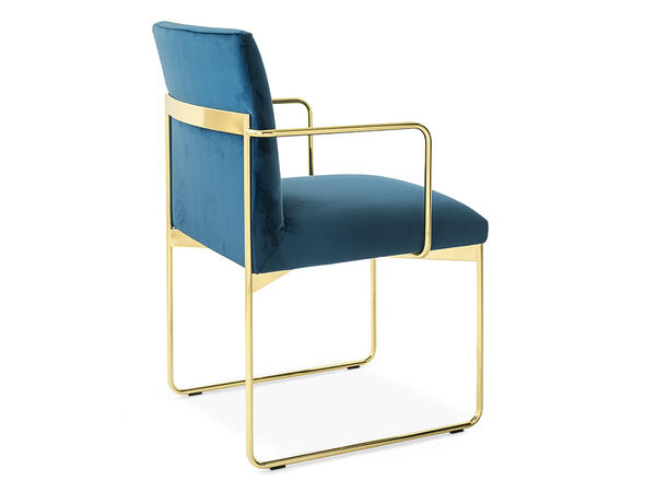 Calligaris Gala CS-1867 Armchair with Plush Seat and Metal Frame | Made to Order