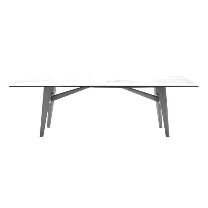 Calligaris Abrey 98" table with rectangular top | Made to Order