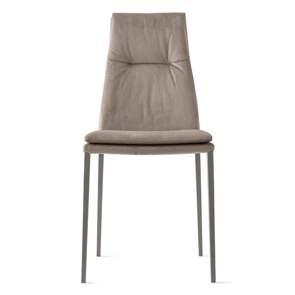 Calligaris Carmen CS2052 Upholstered Chair with Metal Base | Quick Ship