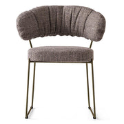 Calligaris Quadrotta Upholstered Chair with Metal Frame and Plush Back | Made to Order