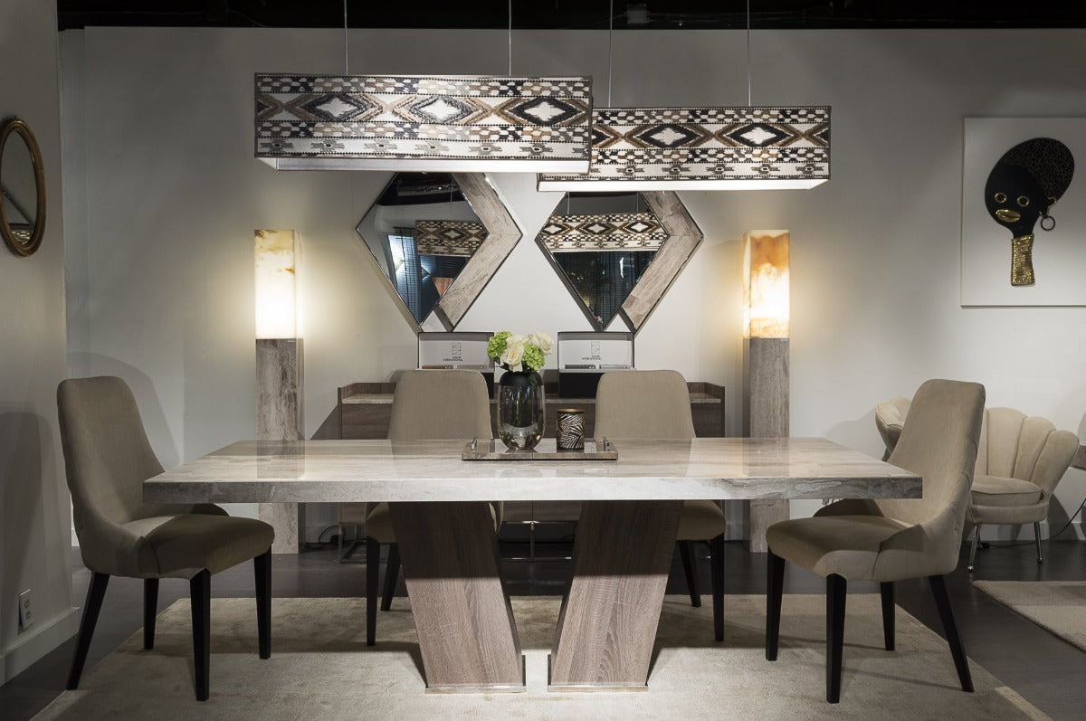 Stone International Vertigo Wood Dining Table