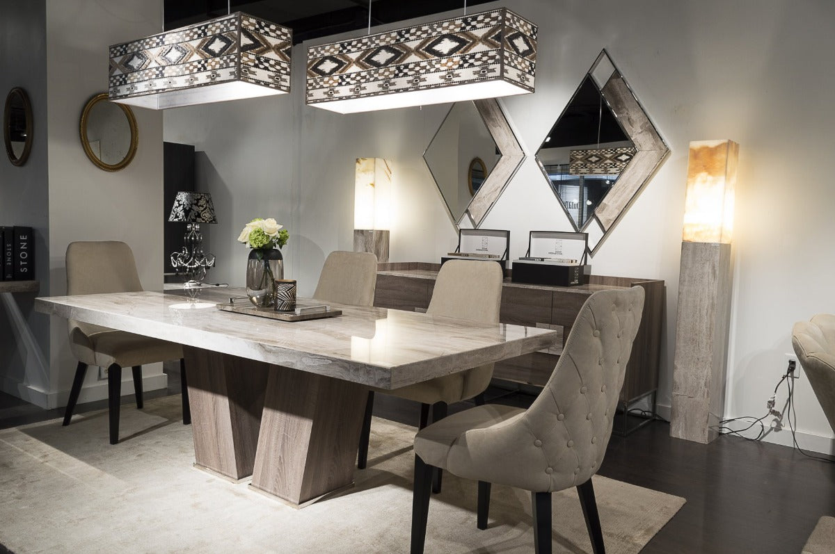 Stone International Vertigo Wood Dining Table