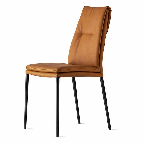 Calligaris Carmen CS2052 Upholstered Chair with Metal Base | Quick Ship