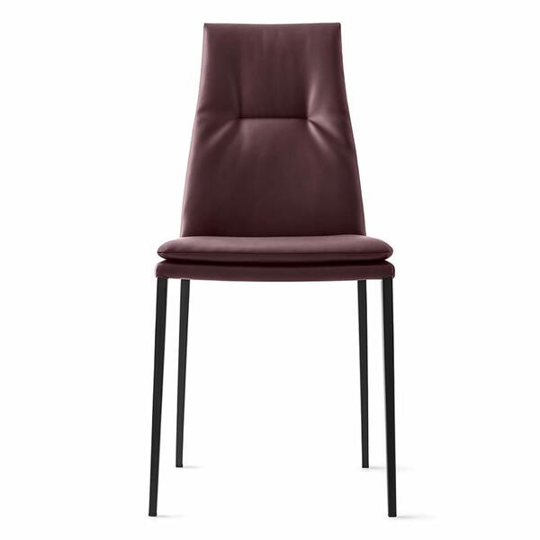 Calligaris Carmen CS2052 Upholstered Chair with Metal Base | Quick Ship