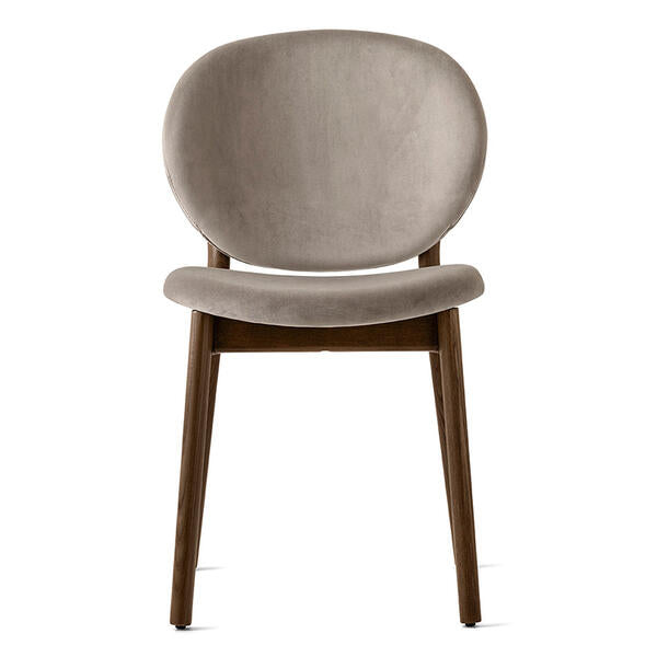 Calligaris Ines CS-2079 Upholstered Chair with Wooden Frame | Quick Ship