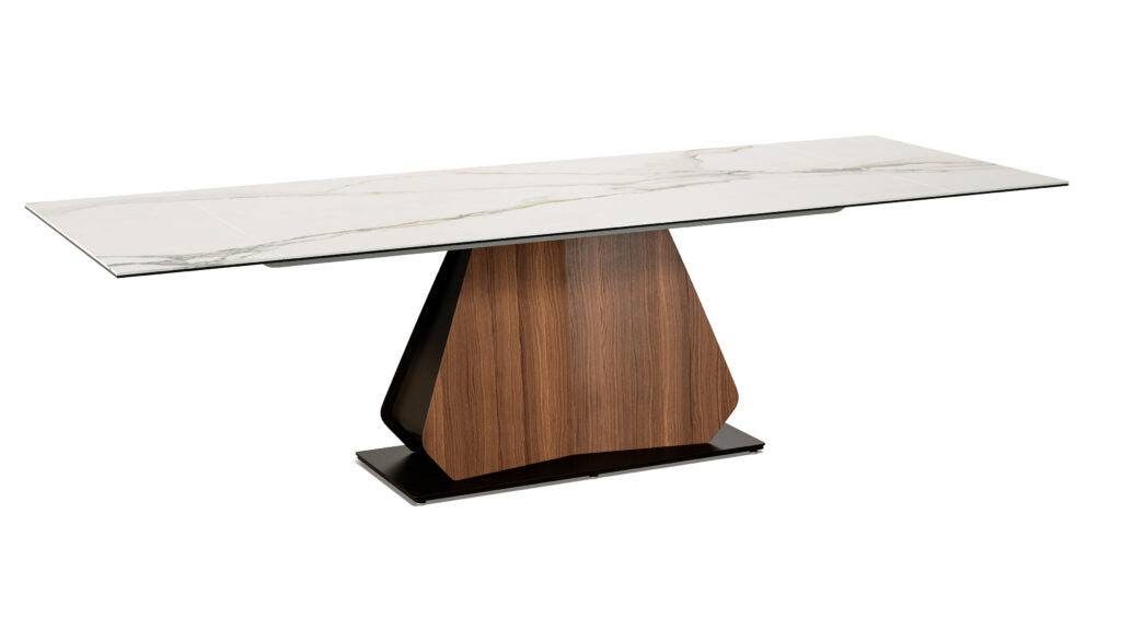 Elite Modern Gea Extension Dining Table with Ceramic Top