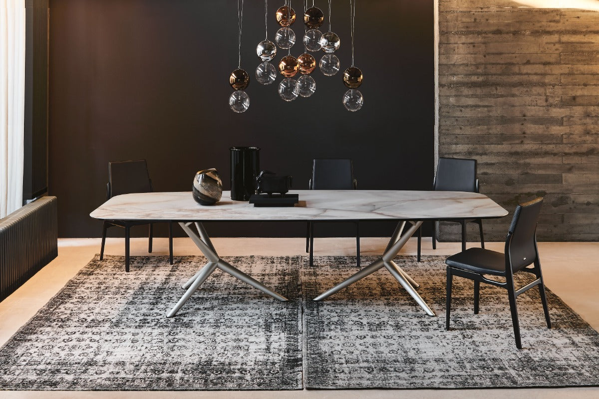 Atlantis Keramik Dining Table with Rounded Top 118"