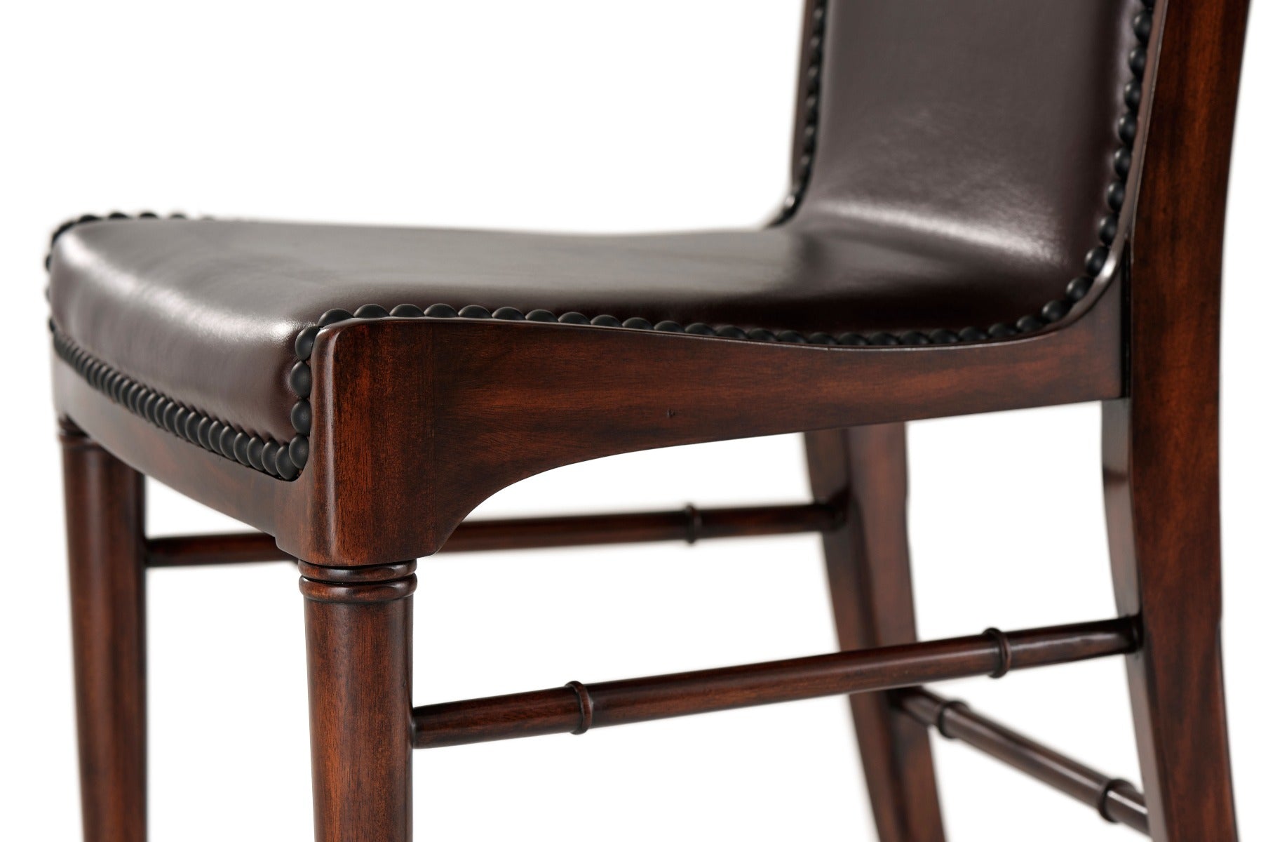 Theodore Alexander Leather Sling Dining Chair