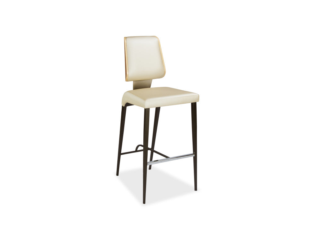 Elite Modern Magnum Bar Stool with Upholstered Back