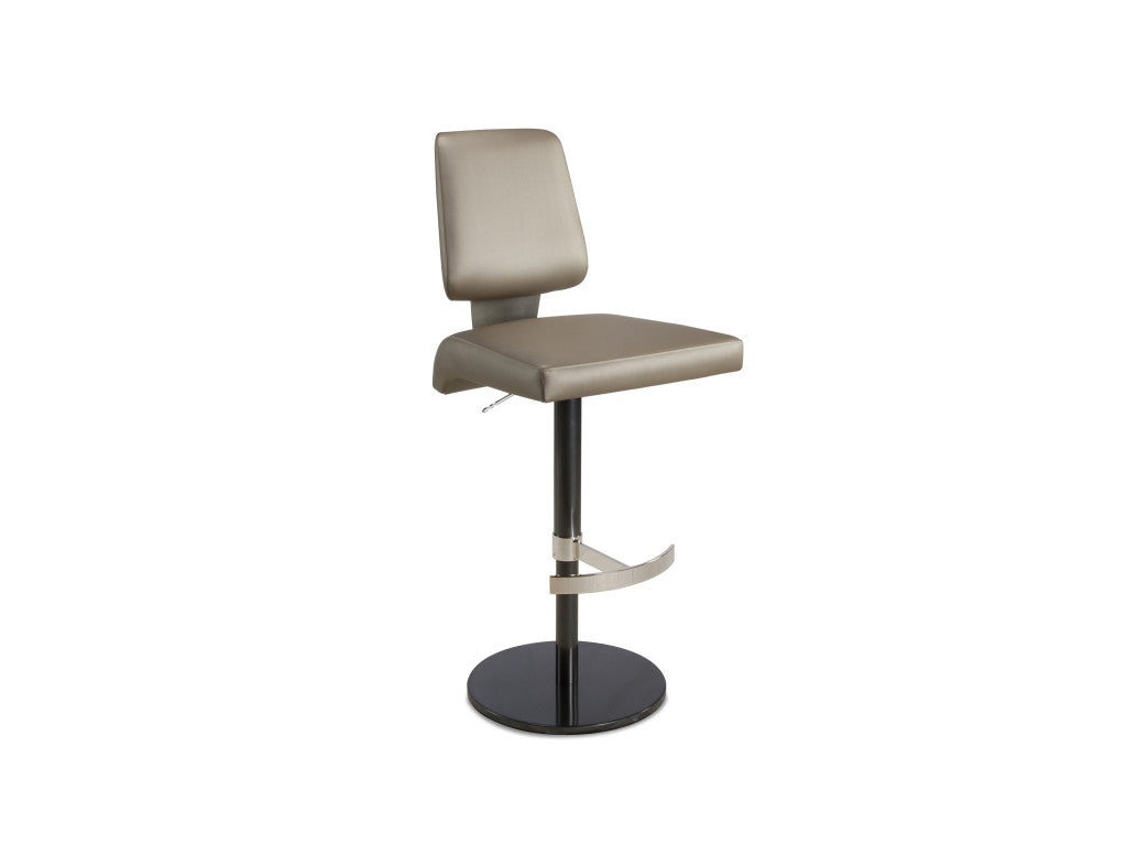 Elite Modern Magnum Swivel Bar Stool with Upholstered Back