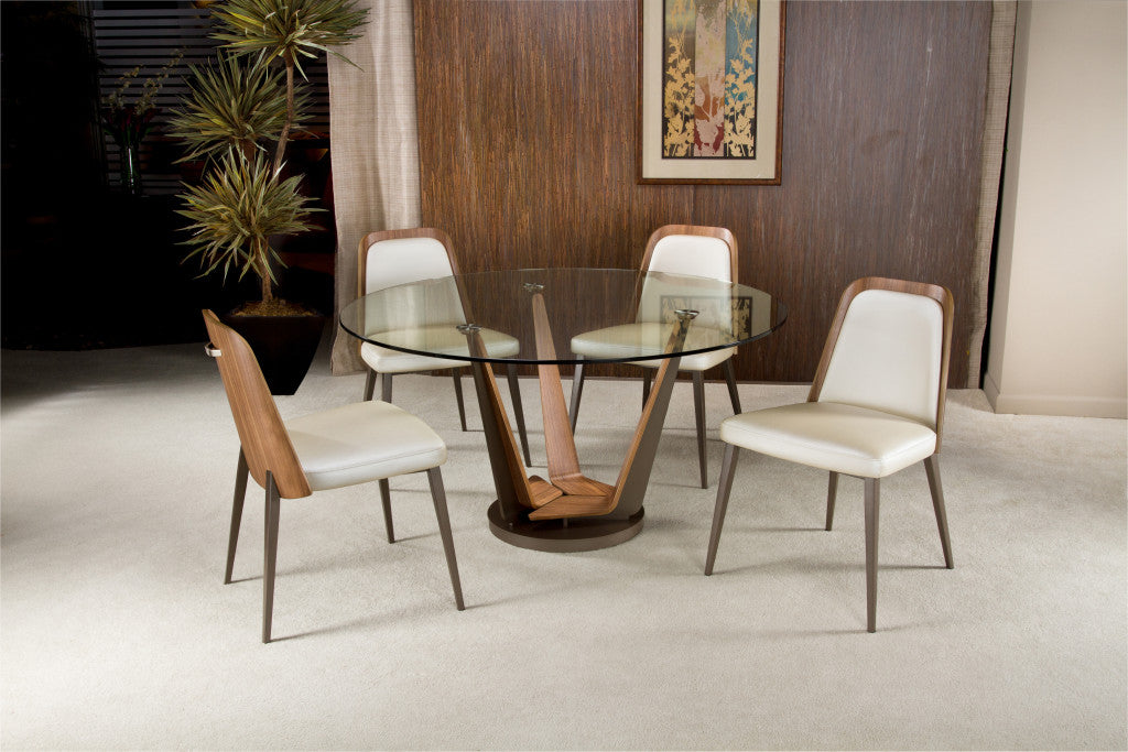 Elite Modern Coco Dining Chair with Wood Back