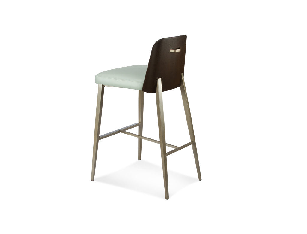 Elite Modern Coco Bar Stool Wood Back