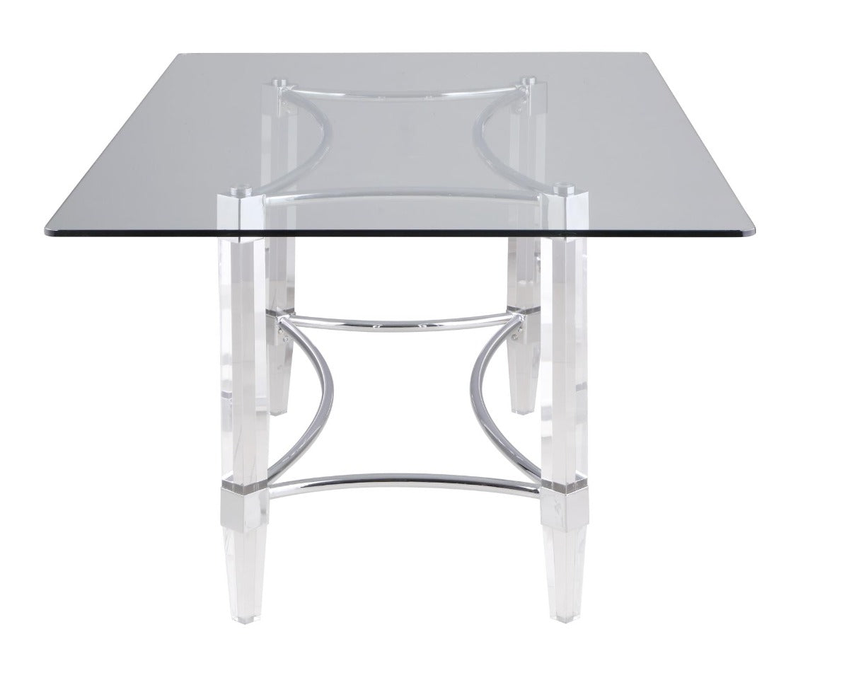 Chintaly Contemporary Dining Table with 42"x 72" Top
