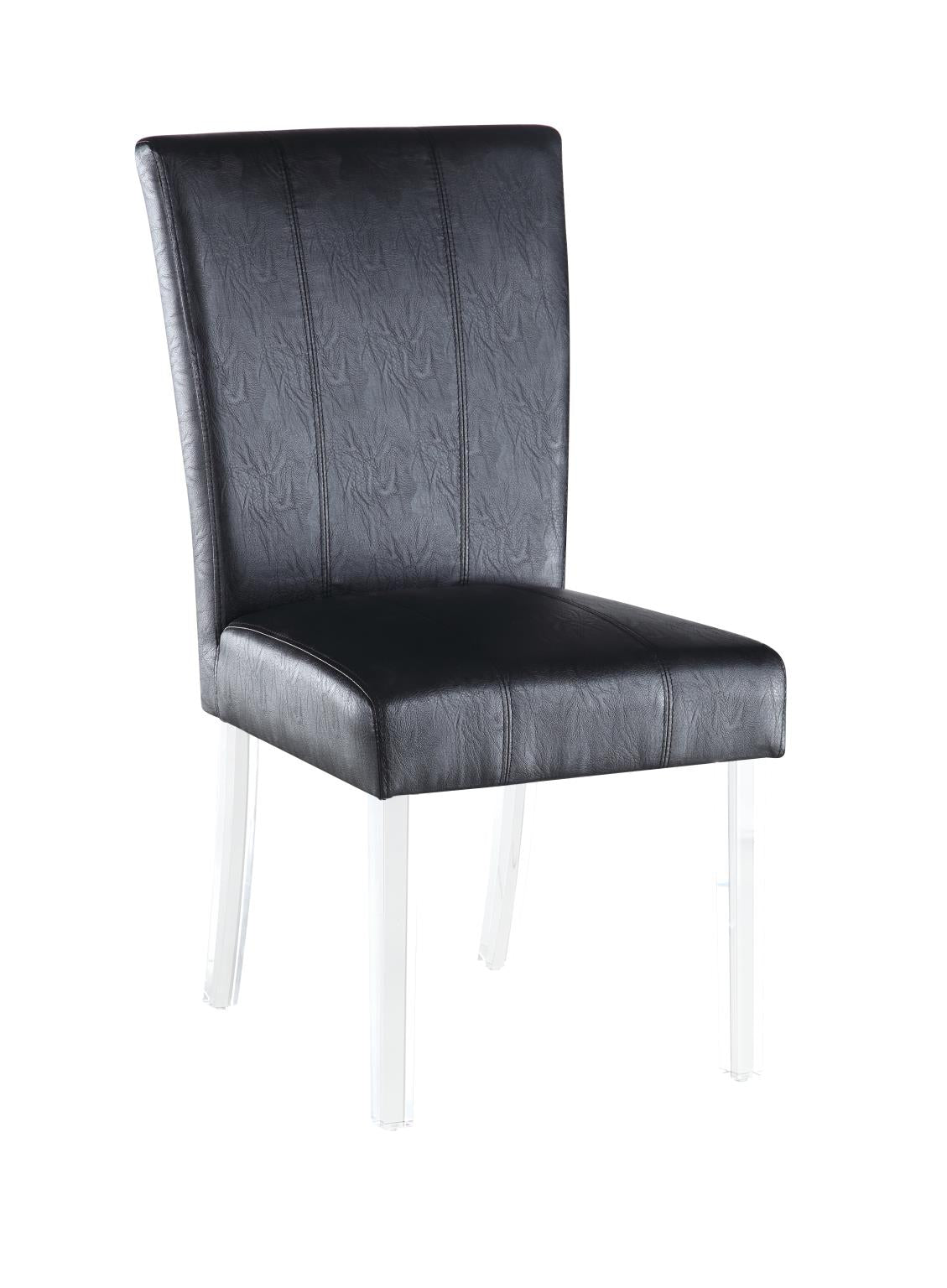 Chintaly Contemporary Curved Flare-Back Parson Side Chair