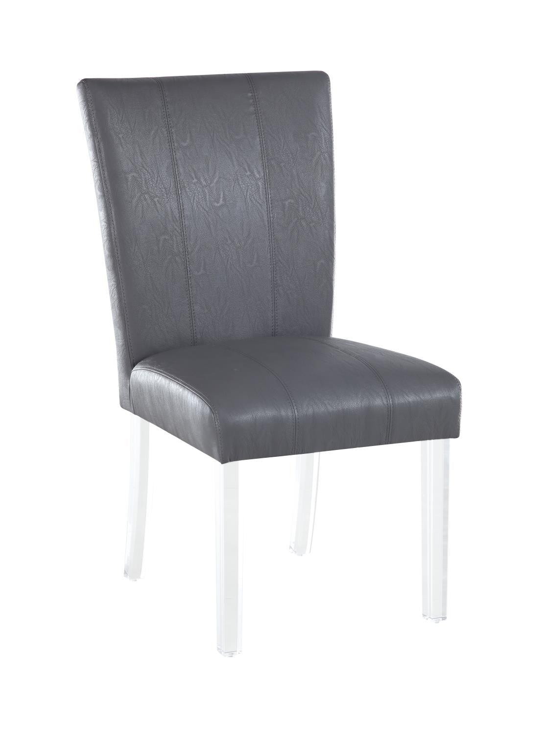Chintaly Contemporary Curved Flare-Back Parson Side Chair