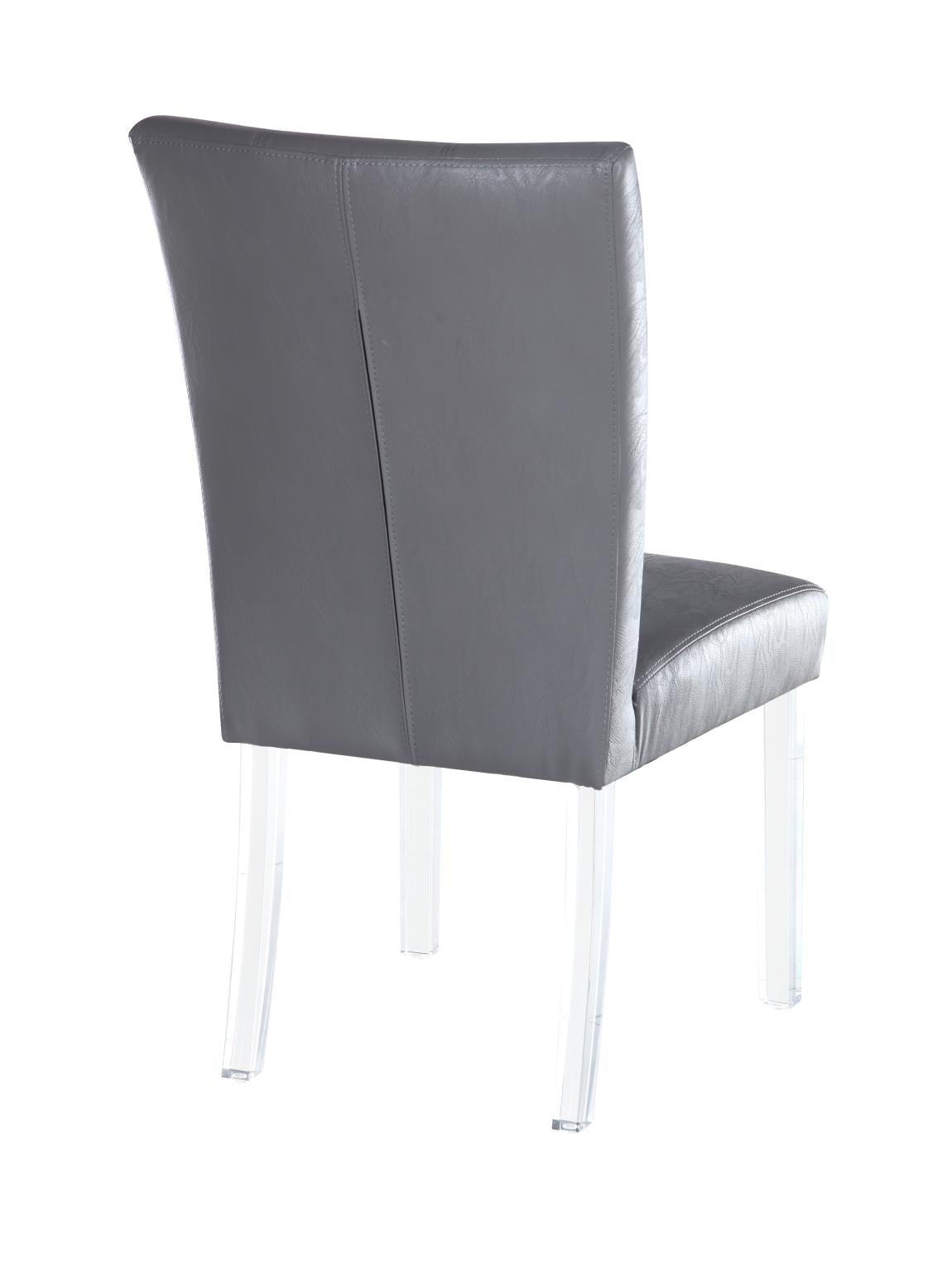 Chintaly Contemporary Curved Flare-Back Parson Side Chair