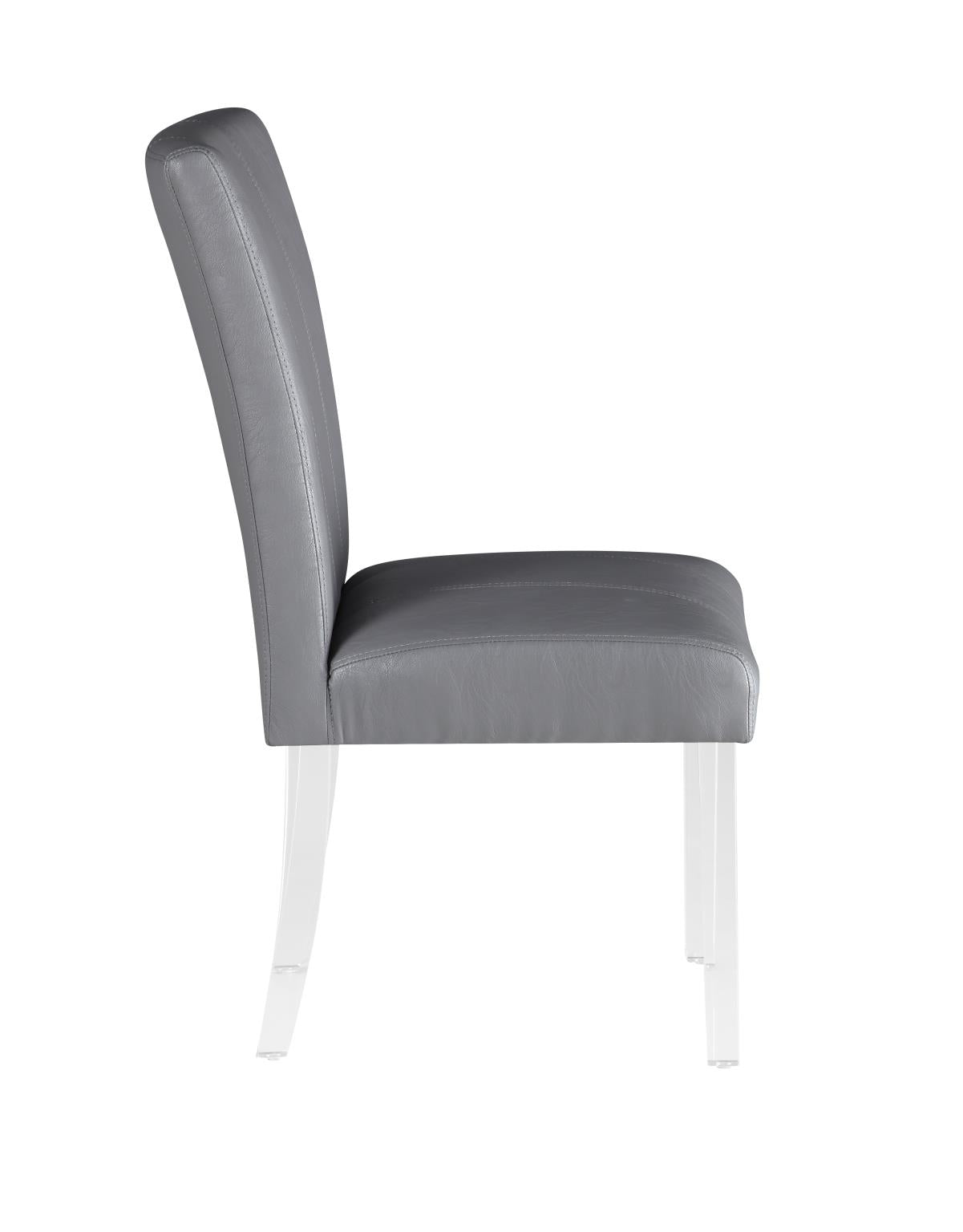 Chintaly Contemporary Curved Flare-Back Parson Side Chair