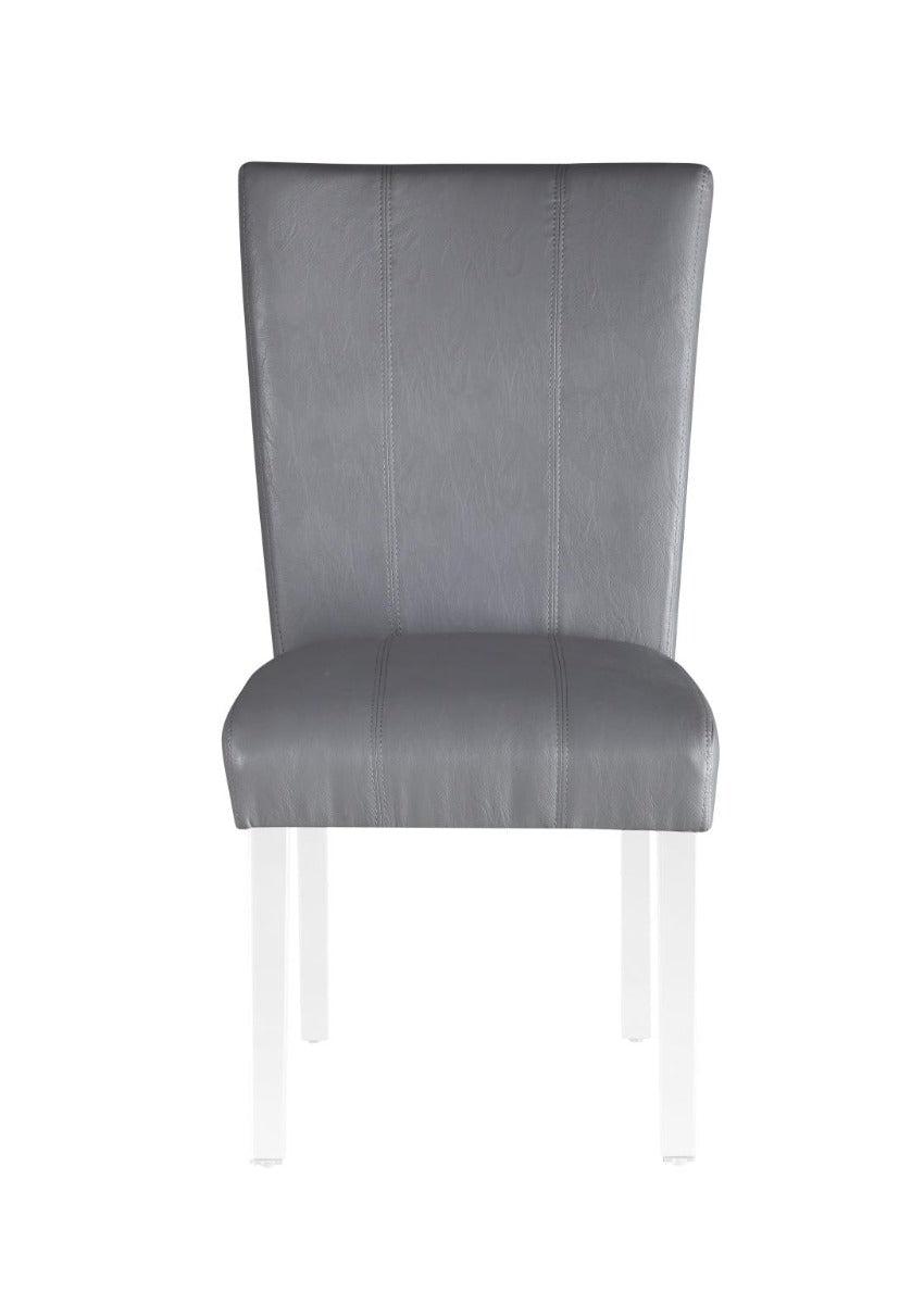 Chintaly Contemporary Curved Flare-Back Parson Side Chair