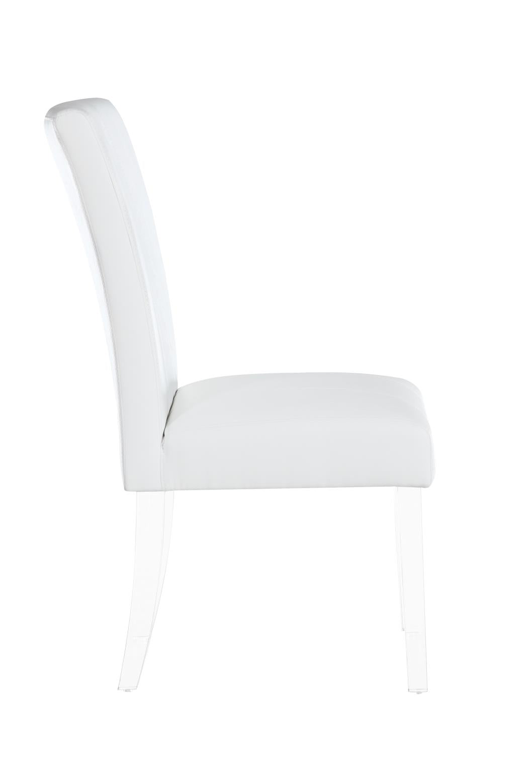 Chintaly Contemporary Curved Flare-Back Parson Side Chair