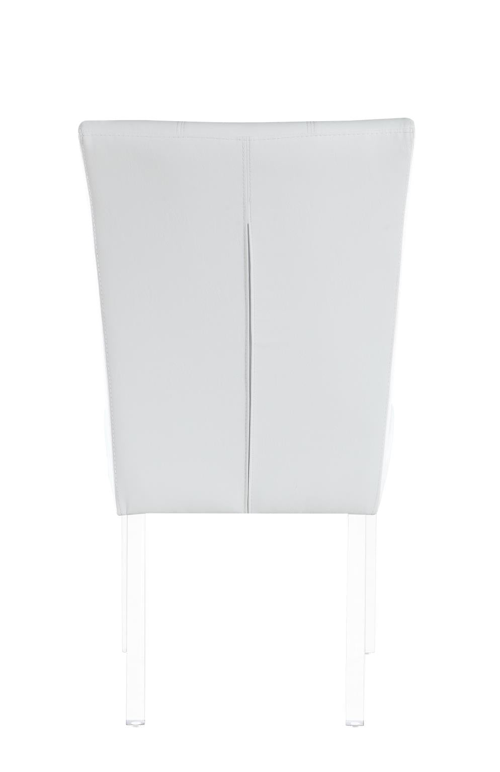 Chintaly Contemporary Curved Flare-Back Parson Side Chair