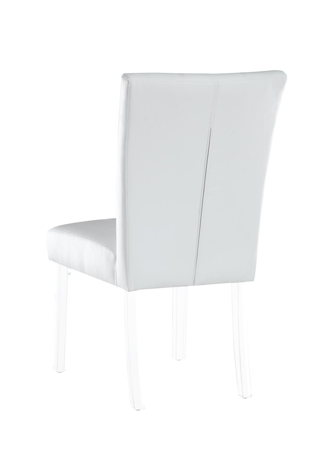 Chintaly Contemporary Curved Flare-Back Parson Side Chair