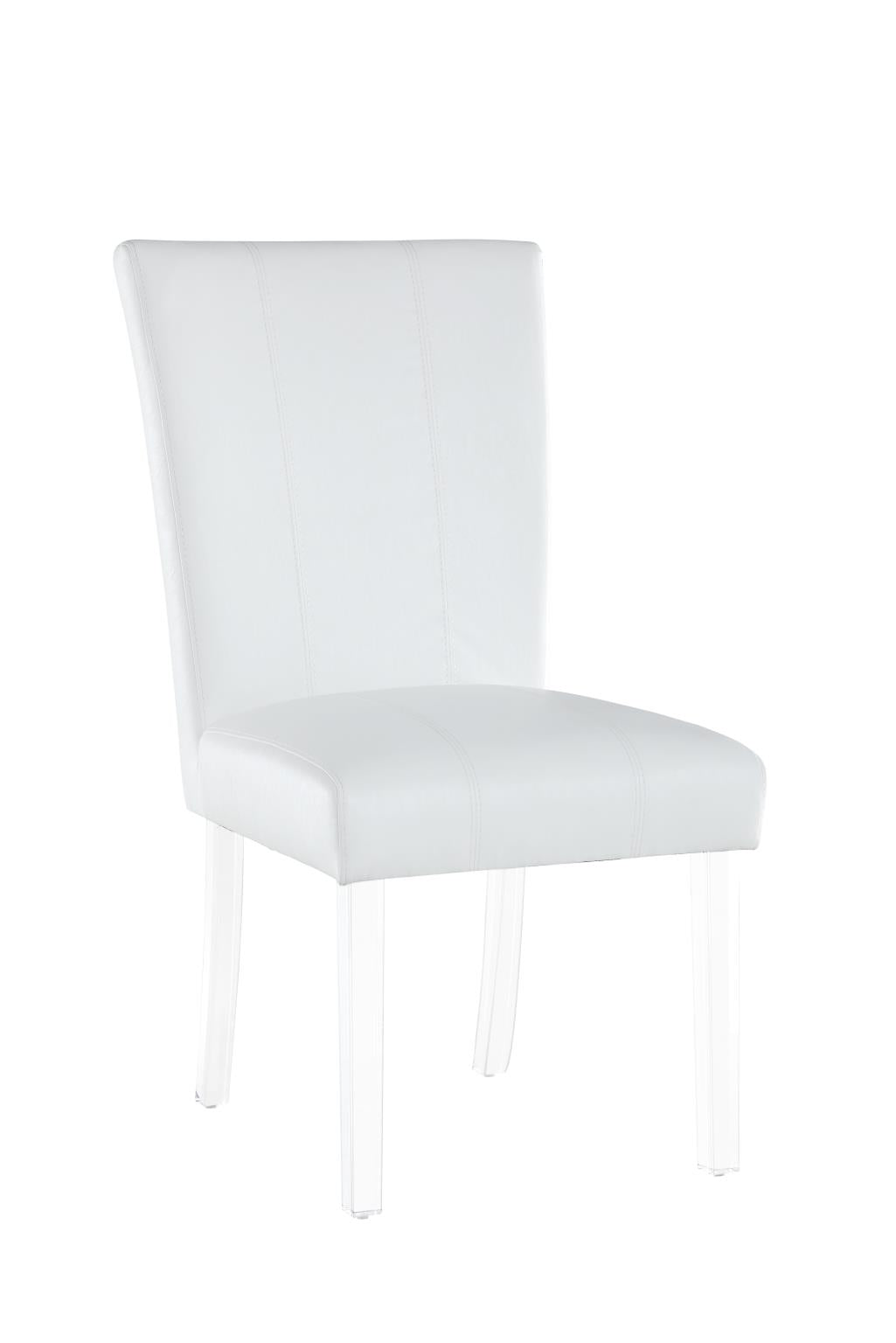 Chintaly Contemporary Curved Flare-Back Parson Side Chair
